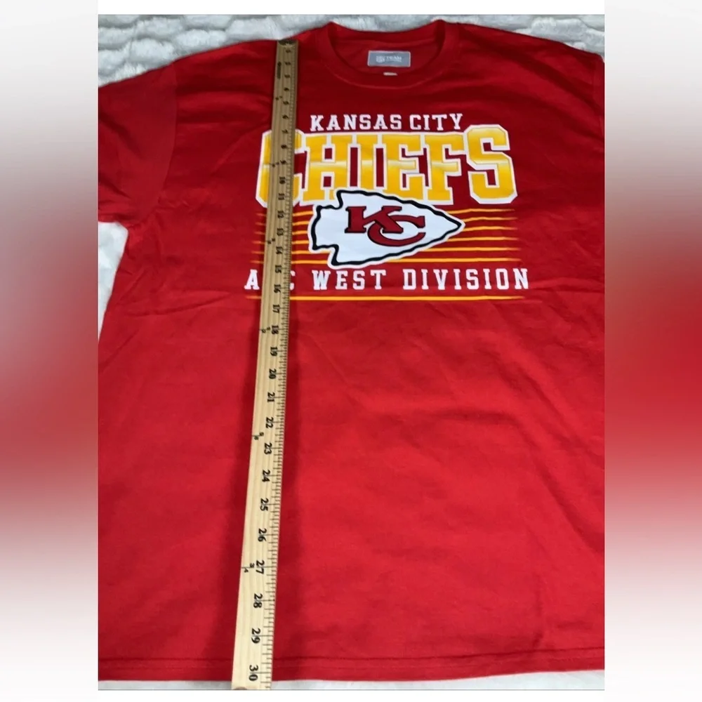 Kanas‎ City Chiefs Mens Red Xl NFL Licensed Short Sleeve T Shirt New With Tags
